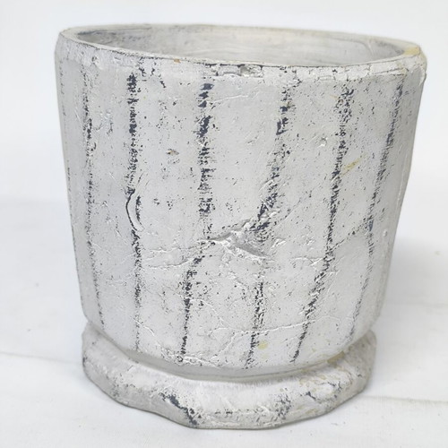 Handmade clay flowerpot 14×14×14 cm like new