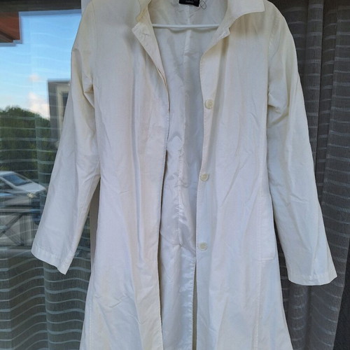 Vintage white capartina coat used, small, Project Classico