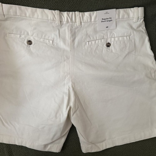 White H&M shorts size 38 new