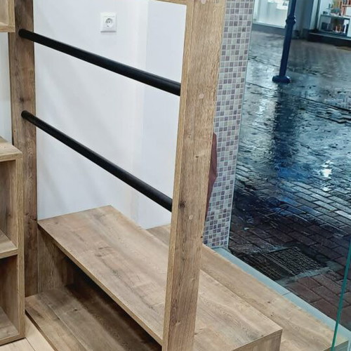 Store Furniture used, custom handmade wood oak finish