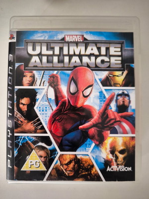 Marvel Ultimate Alliance PS3 game with custom cover