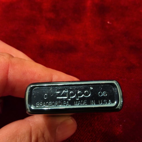 Zippo lighter Sapphire Blue 2006, like new