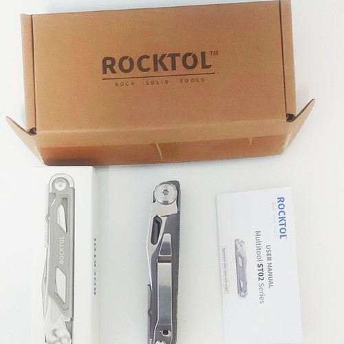 Rocktol 12-in-1 multitool folding pocket knife new