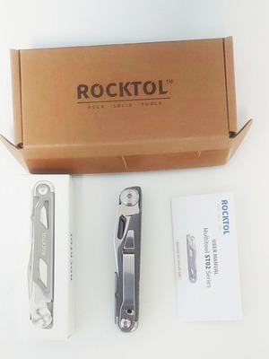 Rocktol 12-in-1 multitool folding pocket knife new