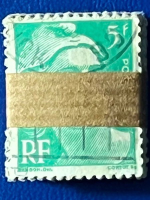 French Marianne 5F stamps, about 50, like new
