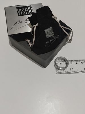 Men's ring NA with rotating band like new, gray