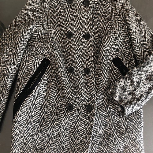 Top Shop herringbone coat used, size 38