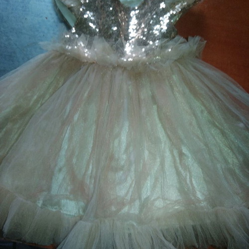 Complete baptism package new with dress, oil cloths, candle and accessories