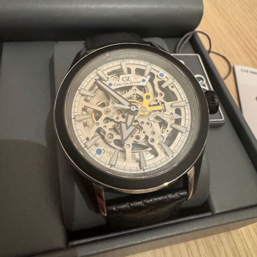 Carl von Zeyten skeleton automatic watch like new
