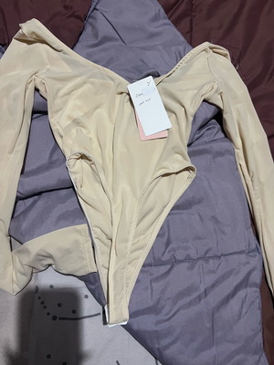 On Line bodysuit new, beige, one size