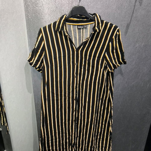 Janina long shirt black with yellow like new, size 36