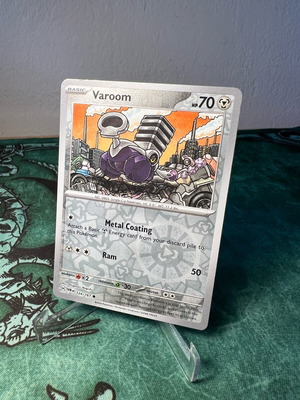 Varoom reverse holo Pokémon card used