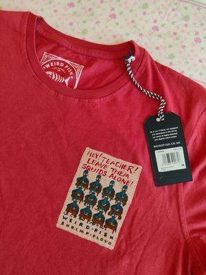 Hey Teacher Artist T-Shirt new, size M, light red