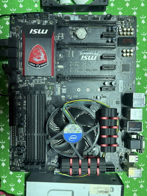 MSI Z97 Gaming 5 motherboard with Intel Pentium G3258 LGA1150 set