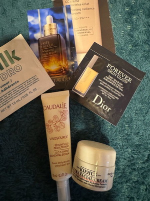 Kiehls Caudalie Filorga Dior Estée Lauder cosmetic sample set new