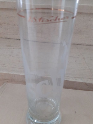 Fischer Beer Glasses set of 6, 300 ml, new