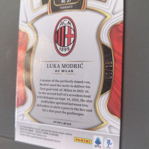 Panini Serie A Select Luka Modric Jade Dragon Scale card like new