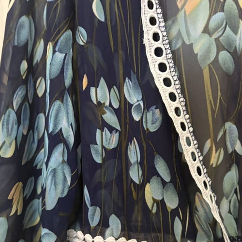 Doca kaftan with floral print, one size