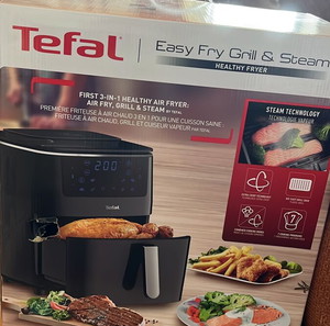 TEFAL FW2018 Easy Fry Grill & Steam 1700 W 6.5 L Μαύρη με Αποσπώμενο Κάδο Φριτέζα Αέρος