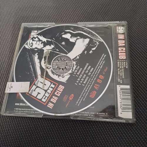 50 Cent In Da Club CD single used, 3 songs + 2 videos