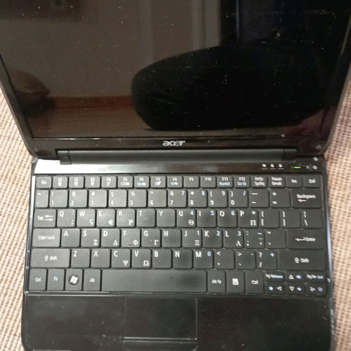 Acer Aspire One laptop used for parts without hard drive