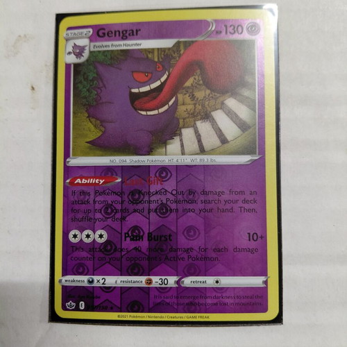 Pokemon TCG Gengar CRE 057 Reverse Holo