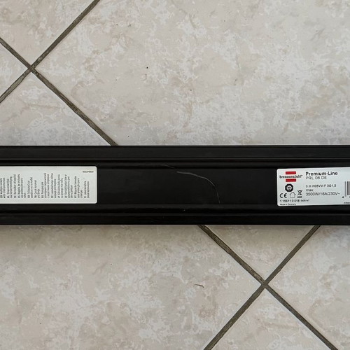 Brennenstuhl Premium-Line power strip 8 sockets used with switch