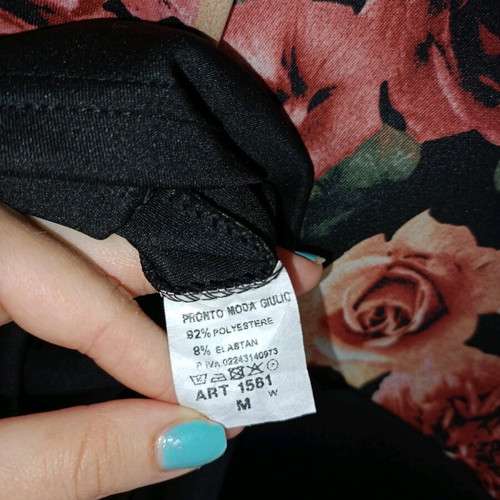 Italian y2k mini floral dress like new, red