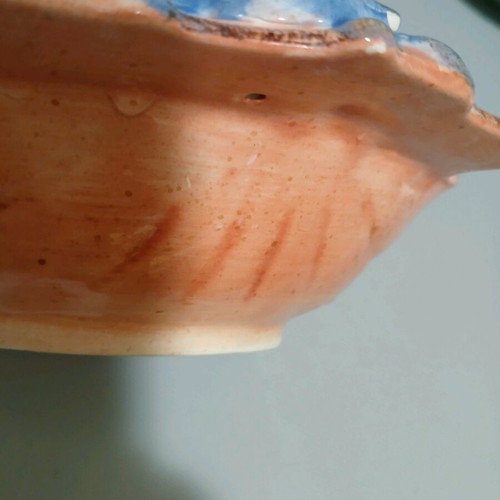 Ceramic handmade bowl with sea theme like new