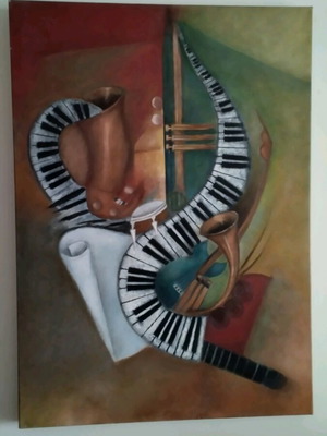 Oil painting like new 50x70 cm