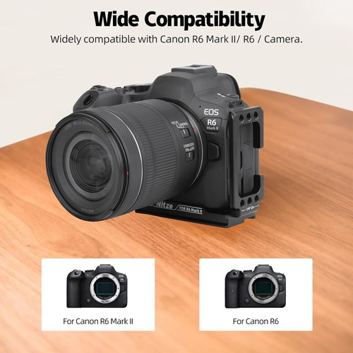 Nitze L-Bracket for Canon R6 Mark II, R6, R5, R5 C cameras new