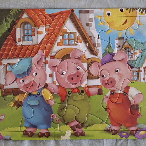 Set of 4 children's puzzles