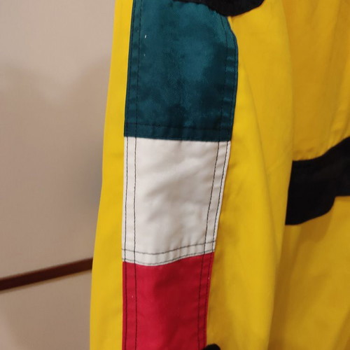 Ferrari Original windbreaker used, size XL, yellow with baby carrier