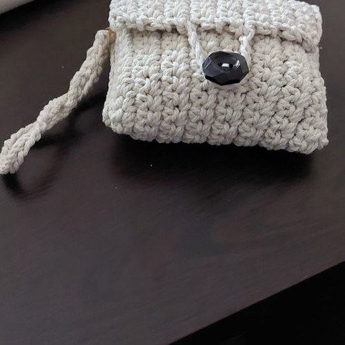 Handmade wallet new with wrist strap