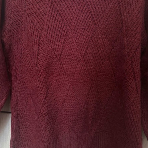Turtleneck sweater used, red, size M