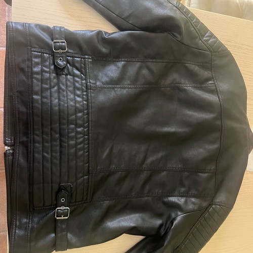 Prince Oliver leather jacket used with removable hood, size L
