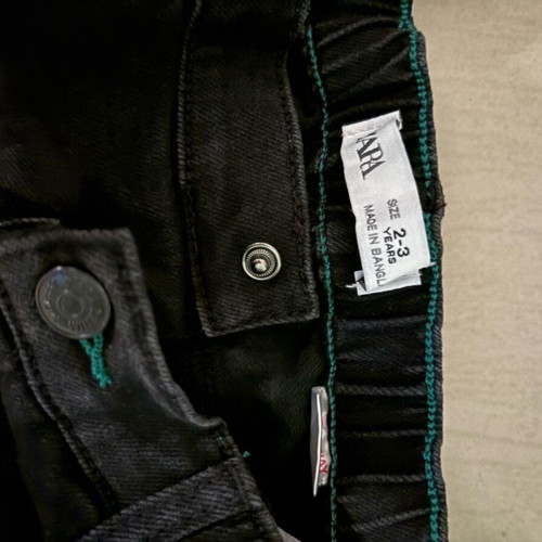 Zara pants for boys 2-3 years black cargo like new