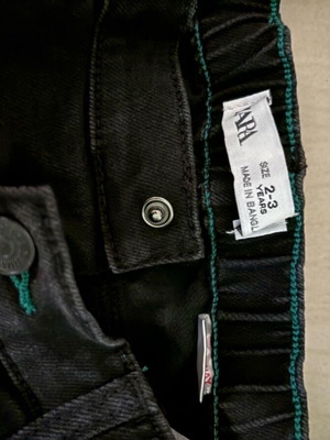 Zara pants for boys 2-3 years black cargo like new