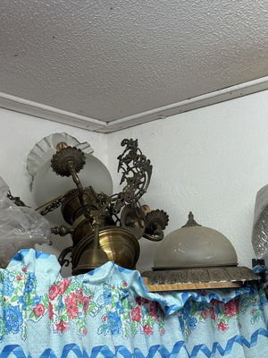 Vintage ceiling lights, set of two