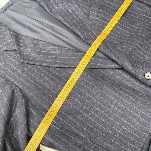 Modesto Bertotto Biella men's suit set like new, dark blue mohair fabric