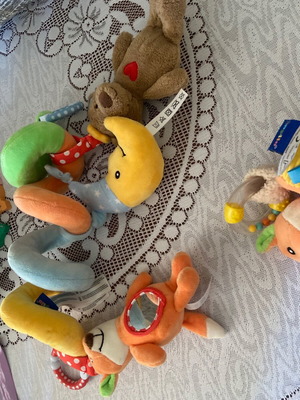 Stroller toys used, set of 2 pieces