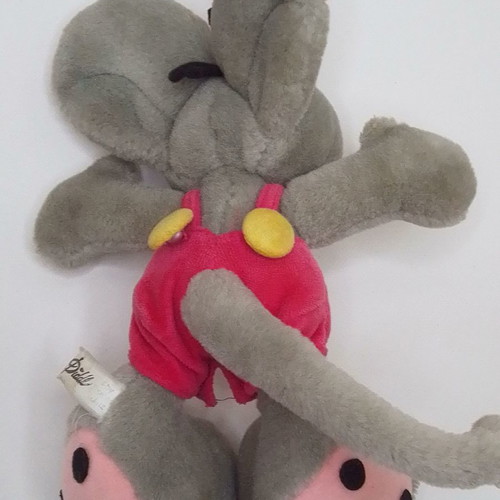 Diddl Mouse grey plush toy used