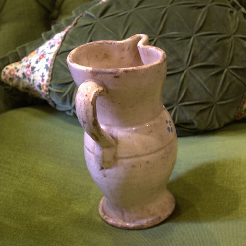 Antique Handcrafted Apulian Ceramic Jug used