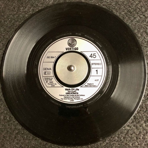 Dire Straits Walk Of Life Vinyl 7" Single like new, rock