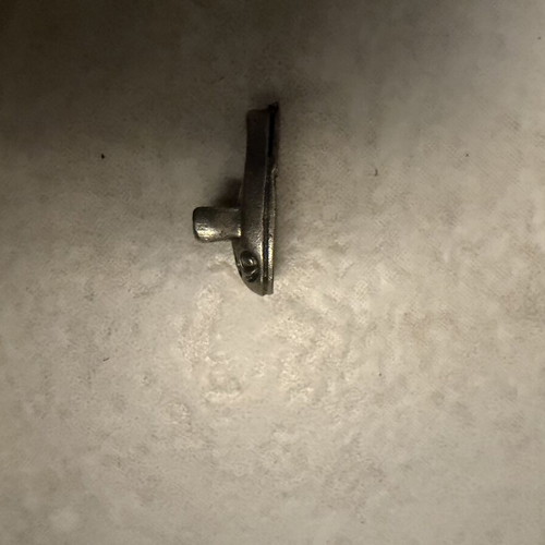 Silver children's small shoe charm 2009, used