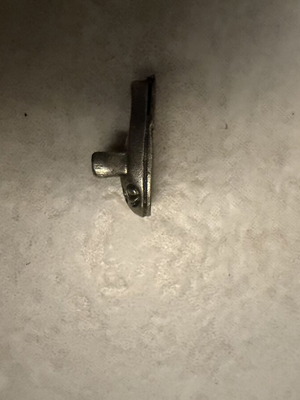 Silver children's small shoe charm 2009, used