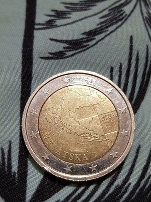 2 Euro Coin Croatia 2023 like new with mint errors