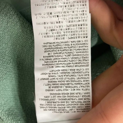 Stone Island Sweater M green with small sleeve stain, like new