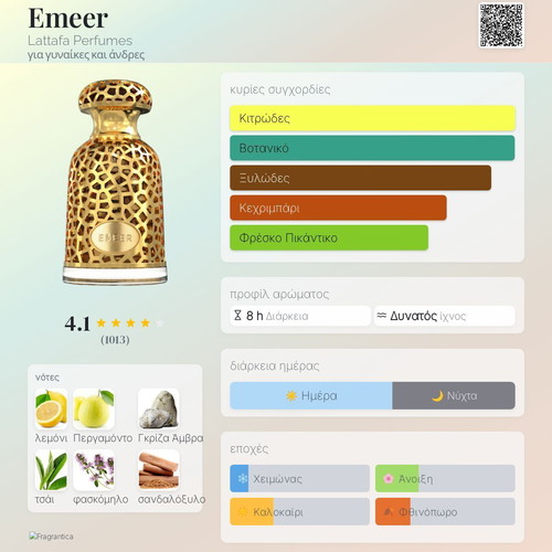 Emeer Lattafa Eau de Parfum Tester 3 ml new, authentic sample