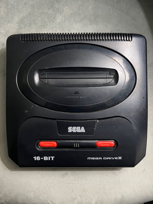 Sega Mega Drive II used with Streets of Rage 3, joystick and cables